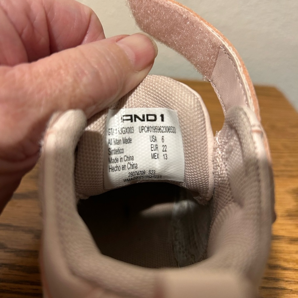 Andi Pink High-tops For Little Girls - Picture 6 of 10